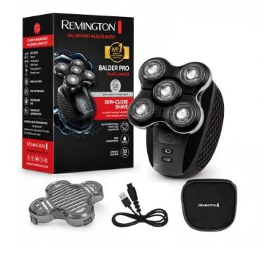 Imagem de Remington Barbeador de cabeça Balder Pro para homens carecas, barbeador de crânio sem fio, 100% à prova d'água para barbear molhado e seco, preto