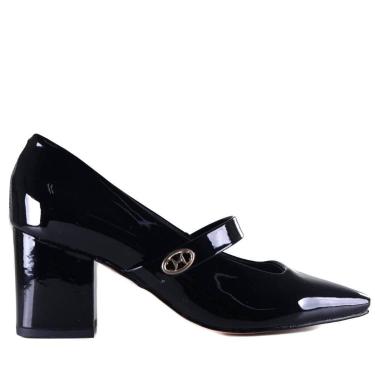 Imagem de Sapato Feminino Capodarte Boneca 4018944 Preto Verniz, 39