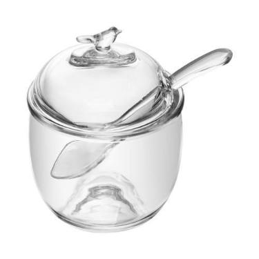 Imagem de Açucareiro c/ Colher Tampa Bird 150ml Cristal Ecológico - Wolff