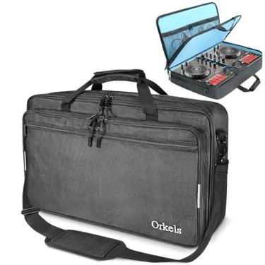 Imagem de ORKELS Bolsa Para Controlador De Dj Compatível Com Flx4, Flx2, Rev1, Ddj Sb3, Sb2, 400, Rb, Ddj200, Pro Fx, Mpfx, Dj2Go2 Touch, Mix Ii, Party Mix, 200 Mk2, P-21,6''C X 13''L 4,7''A