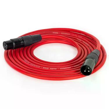 Imagem de Cabo Canon Macho x Fêmea Balanceado - CIRILO CABOS, VERMELHO, 5 MT
