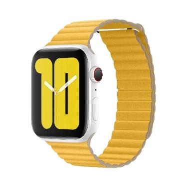 Imagem de Pulseira De Couro Para Apple Watch De 45mm 44mm 40mm 41mm 49mm 42mm, B