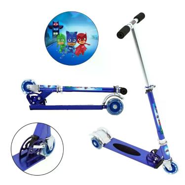 Imagem de Patinete Scooter Patrulha Canina Infantil Azul de Alumínio - DM Radica
