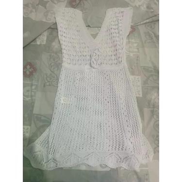 Imagem de Saída Praia Vestido Decote Trabalhada Moda Blogueira - Balbino, Nude