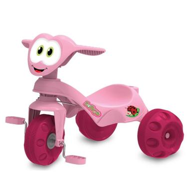 Imagem de Triciclo Zootico Passeio & Pedal Cor:Rosa - Brinquedos Bandeirante, Ro