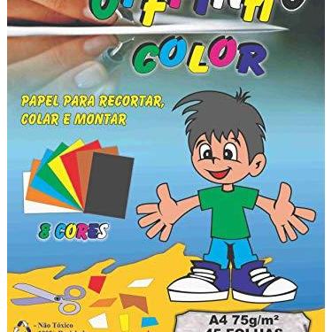 Imagem de Bloco Para Educação Artística, Offpinho Color, 45 Folhas, A4, Off Paper