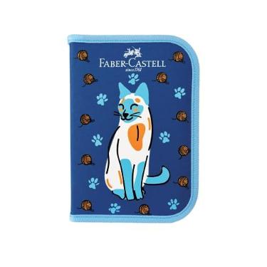 Imagem de Estojo Escolar Completo Coleção Pets Faber-Castell - Gato