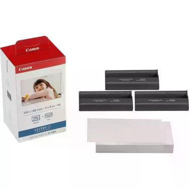 Imagem de Toner e Papel Fotográfico Canon KP-108 IN Impressoras Selphy