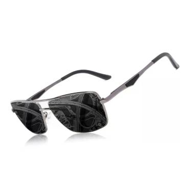 Imagem de Óculos De Sol Polarizados Uv400 Anti-reflexo Kingseven Cinza