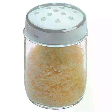 Imagem de Queijeira/Oreganeira Brinox Jornata Em Vidro E Aço Inox Com Sobretampa 150 Ml Inox E Transparente