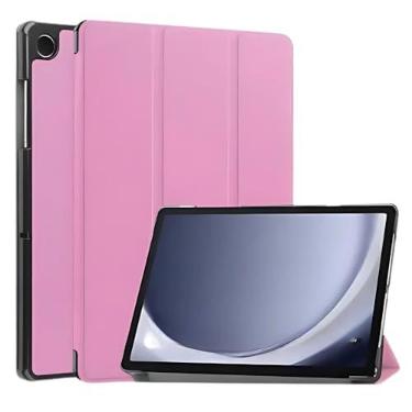 Imagem de Capa Case Para Galaxy Tab A9+ Plus SM-X210 211 215 11 Pol + Película DM ACESSÓRIOS (ROSA)