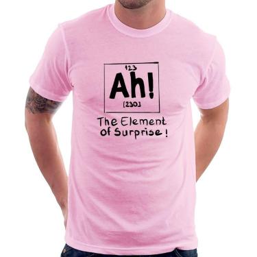 Imagem de Camiseta AH The element of surprise - Foca na Moda, Rosa bebê, P