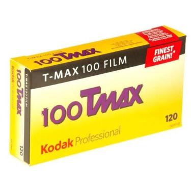 Imagem de Kodak 857 2273 Professional 100 Tmax Filme negativo preto e branco 120 (ISO 100) pacote com 5 rolos