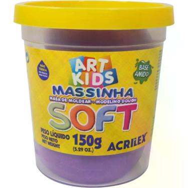 Imagem de Massa para modelar soft 150g.violeta bs amido - GNA - Acrilex