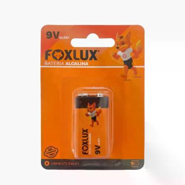 Imagem de Pilha Bateria 9V 6LR61 Foxlux Alcalina Kit com 2