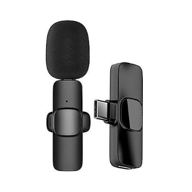 Imagem de Microfone Lapela Sem Fio: A Melhor Captura de Áudio para Dispositivos Android com Conexão USB C