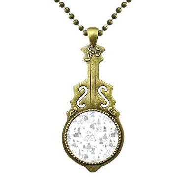 Imagem de DIYthinker Colar de pássaro de pássaro de montanha com estrela de grama e árvore de grama