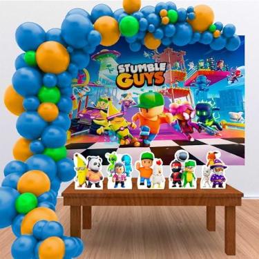 Imagem de Kit Decoração Festa de Aniversário Infantil Stumble Guys 2