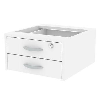 Imagem de Gaveteiro polar avulso 2 gavetas - Regiani Móveis, Branco
