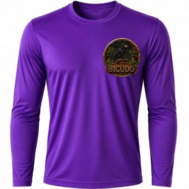 Imagem de Camisa Uv +50 Pássaro Bicudo - Proteção Solar cor:RoxoTamanho:M - Gené
