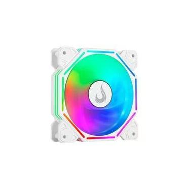 Imagem de Ventoinha Rise Mode Hex Turbine PWM, 120mm, Led ARGB, Branco - RM-H-ARGB-TOR-W