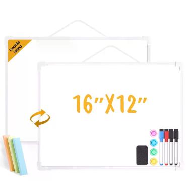 Imagem de Quadro Branco Apagável Lumspax 40 x 30 cm Dupla Face Magnético
