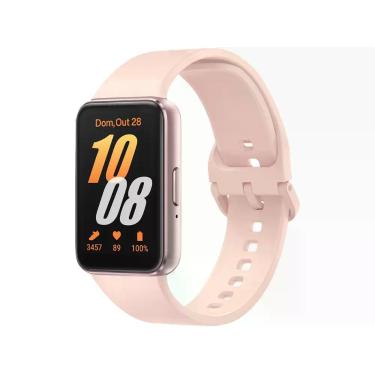 Imagem de Smartband Samsung Galaxy Fit3 Rosé, bateria de longa duração, modo tre