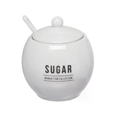Imagem de Açucareiro em Porcelana 350ml Manhattan Branco Hauskraft