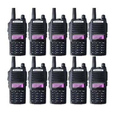 Imagem de Kit 10 Rádio Comunicador Baofeng Bf-Uv-82 Com - Radio Comunicação Baof
