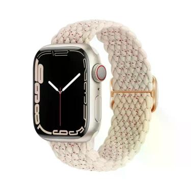 Imagem de Pulseira De Elástico Trançado Solo Loop Para Apple Watch De 45mm 44mm 