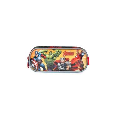 Imagem de Estojo Escolar Masculino Vingadores  Preto - Bagaggio, U
