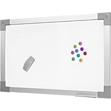 Imagem de QUADRO BRANCO MAGNETICO MDF ALUMINIO SOFT PRIME 060 X 040 CM, STALO