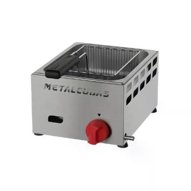 Imagem de Fritadeira a Gás Baixa Pressão FRCG 3 BP 3 Litros Inox Metalcubas
