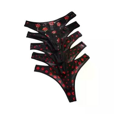 Imagem de Conjunto De 5 Tangas Sexy E Respiráveis Para Mulheres, G-String Confor