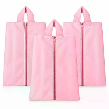 Imagem de 3 Bolsa Porta Sapato Viagem Nécessaire Tenis Calçado Roupa Mochila Ros