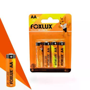 Imagem de Pilha Zinco AA Pequena Foxlux 1,5V R6 Kit com 8