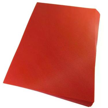 Imagem de Capa para Encadernação Lassane Line Colorida Tamanho Ofício 0,30 PP 100 Unidades Vermelho