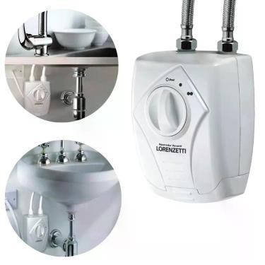 Imagem de Aquecedor Aquecimento De Água Elétrico Versátil Branco Pia Cozinha Lav