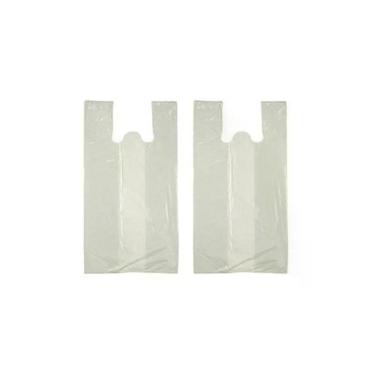 Imagem de Sacola Plástica Reciclada 30x40cm Branca Pacote 5kg com 700 Unidades Higipack