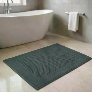 Imagem de Piso Toalha P/ Banheiro Dohler Felpudo Prime 0,50x0,70m - Verde Escuro