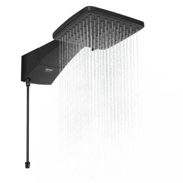 Imagem de Chuveiro Elétrico Fixo Zagonel Quadratta Black 220V 7700W Preto