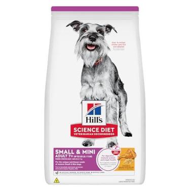 Imagem de Ração Hill's Science Diet Adultos 7+ Pequenos e Mini para Cães Idosos sabor frango - 2.04kg