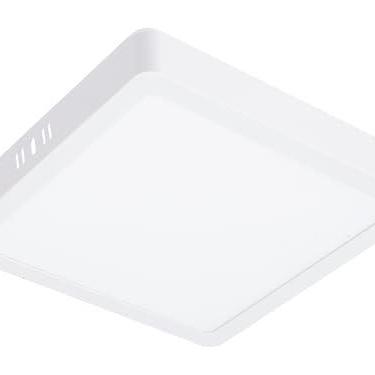 Imagem de Luminária LED 18w 2700k Elgin Quadrado Sobrepor Bivolt Luz Amarela Quente