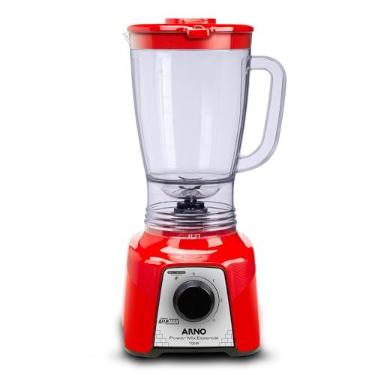 Imagem de Liquidificador Arno Power Mix 700W LQ18, Vermelho, Jarra de 2,4L, 4 Lâminas AFIAMAX 18% Mais Afiadas, 3 Velocidades, Alta Durabilidade e Desempenho Superior, 220V