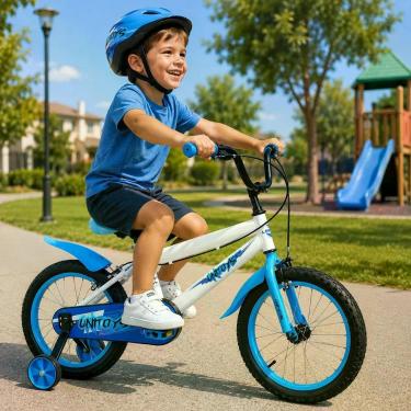 Imagem de Bicicleta Infantil Candy Strike Aro 16 Freio a Tambor com Rodinhas Removíveis Branca