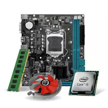 Imagem de Kit Placa Mãe H61 + Processador I5 3470  + Memoria RAM 8GB, DDR3 + Cooler