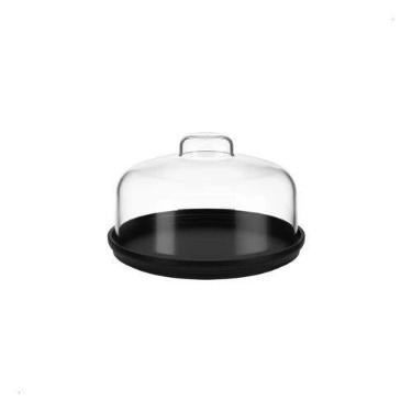 Imagem de Porta Queijo Minas 14,5x9 cm Queijeira com Cúpula Transparente Livre d