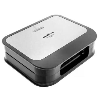 Imagem de Sanduicheira Quadratt Grill 750W Britania Antiaderente em Inox 127V -