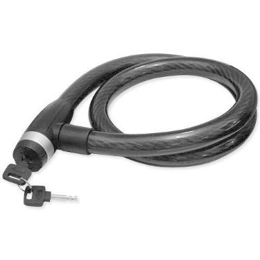 Imagem de Trava Cabo de Aço Cadeado Anti Furto 25mm Cinoy YN-TV003 Preto 1,2m Mo