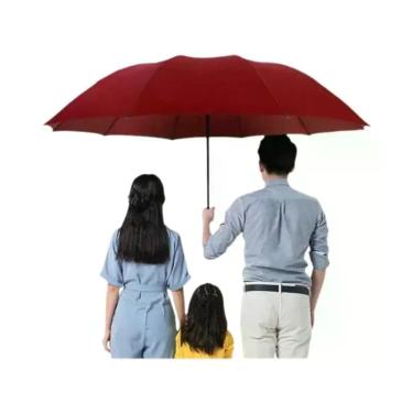 Imagem de Guarda-chuva Dobrável Extra Grande De 130cm À Prova De Vento, Guarda-c